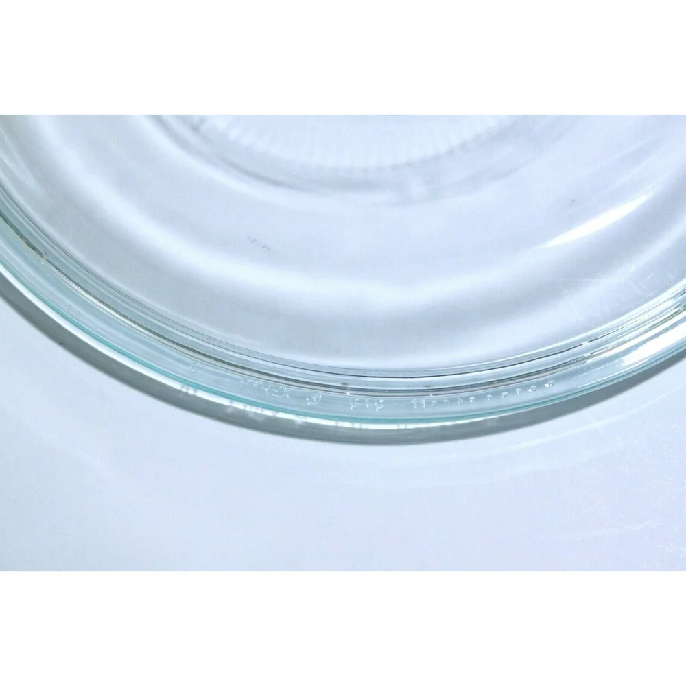 Pyrex Replacement G5C Round Clear Knob Handled Lid Ribbed Center 4 Pyrex G5C  08